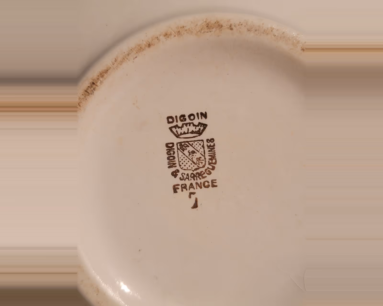 Deux cafetières à décor floral, Digoin & Sarreguemines — Années 1950 — détail