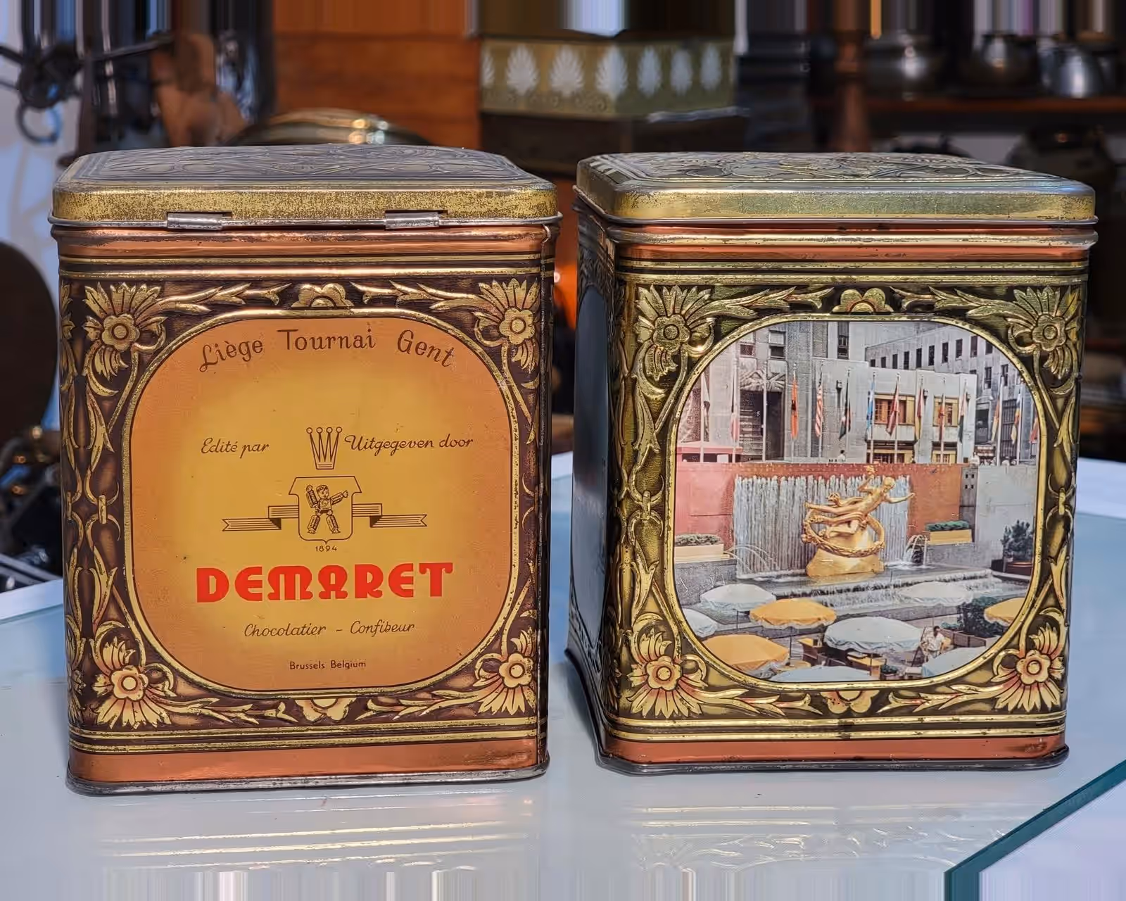 Boîtes en tôle lithographiée Demaret